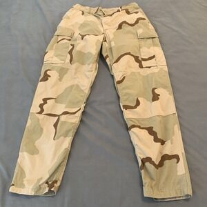 Vintage Unicor Cargo Pants Mens 37x33 Desert Camo Ripstop Army Nylon Cotton